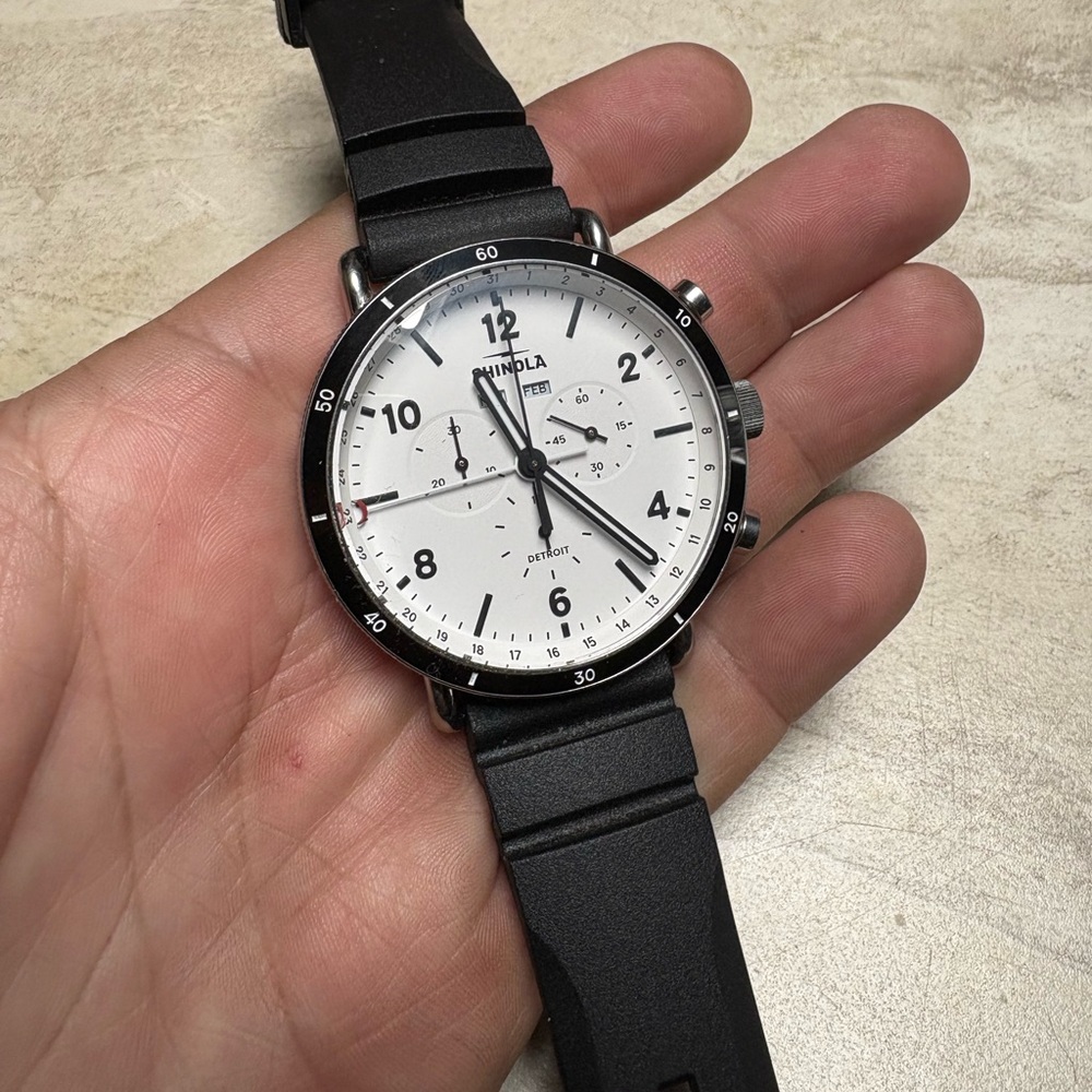 Shinola Black and White Men's Watch